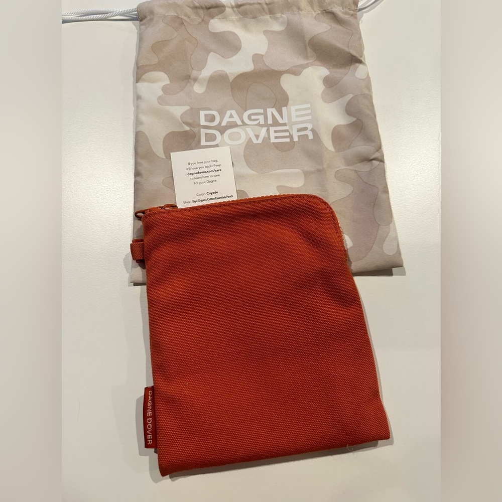 Dagne Dover Skye Organic Cotton Essentials Pouch in Coyote; NWT; Never Used